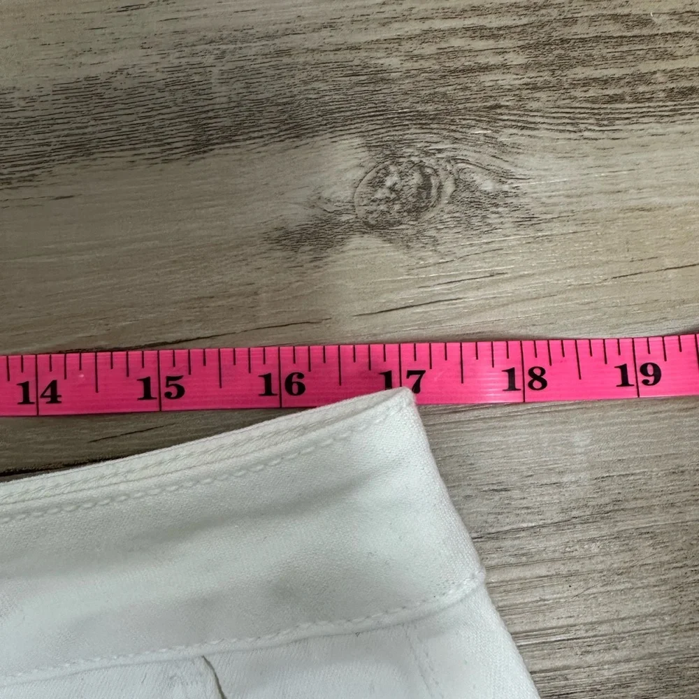 Coldwater Creek White Straight Wide Leg Pant Size Large 16